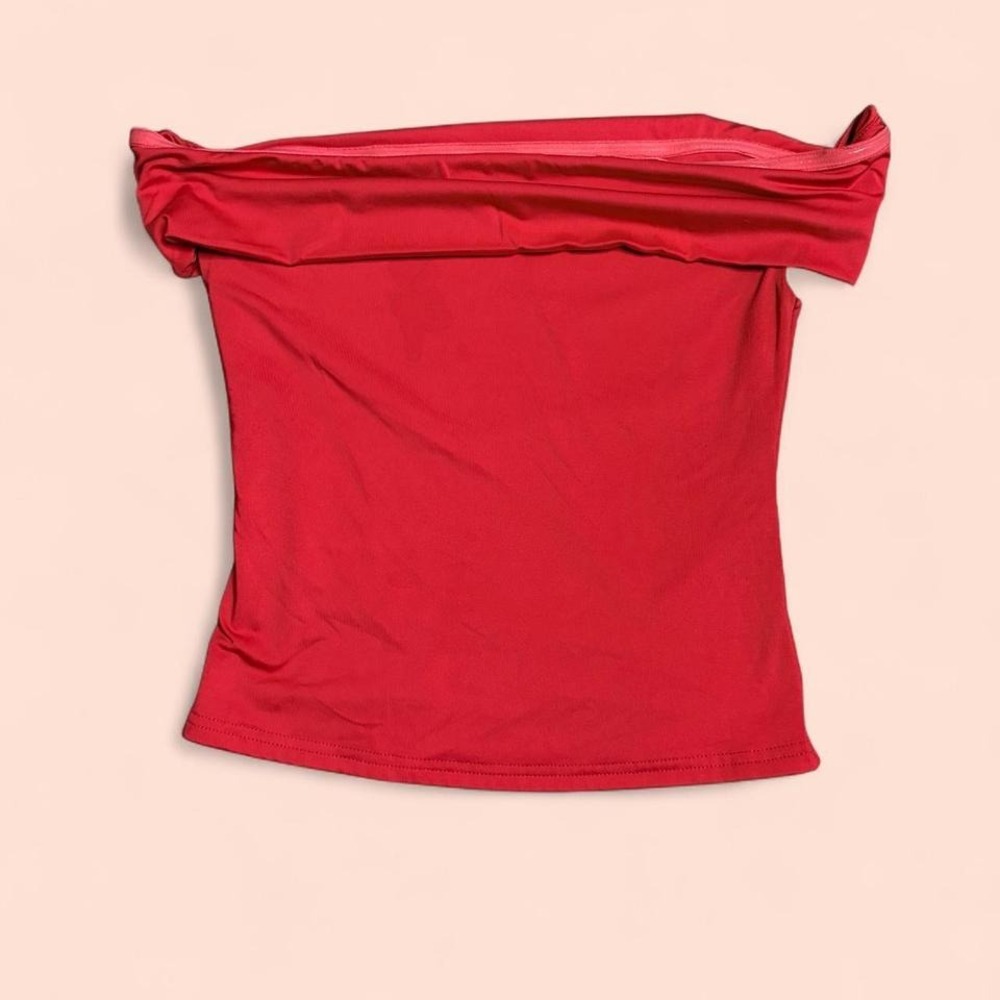 Edikted Red off the shoulder‎ top WOMEN SIZE XS